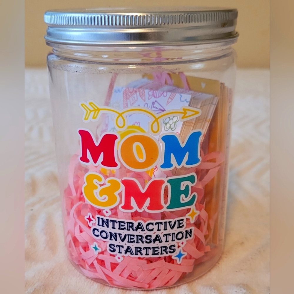 Mom & Me Interactive Conversation Starter Cards In A Jar Thoughtful Game Gift